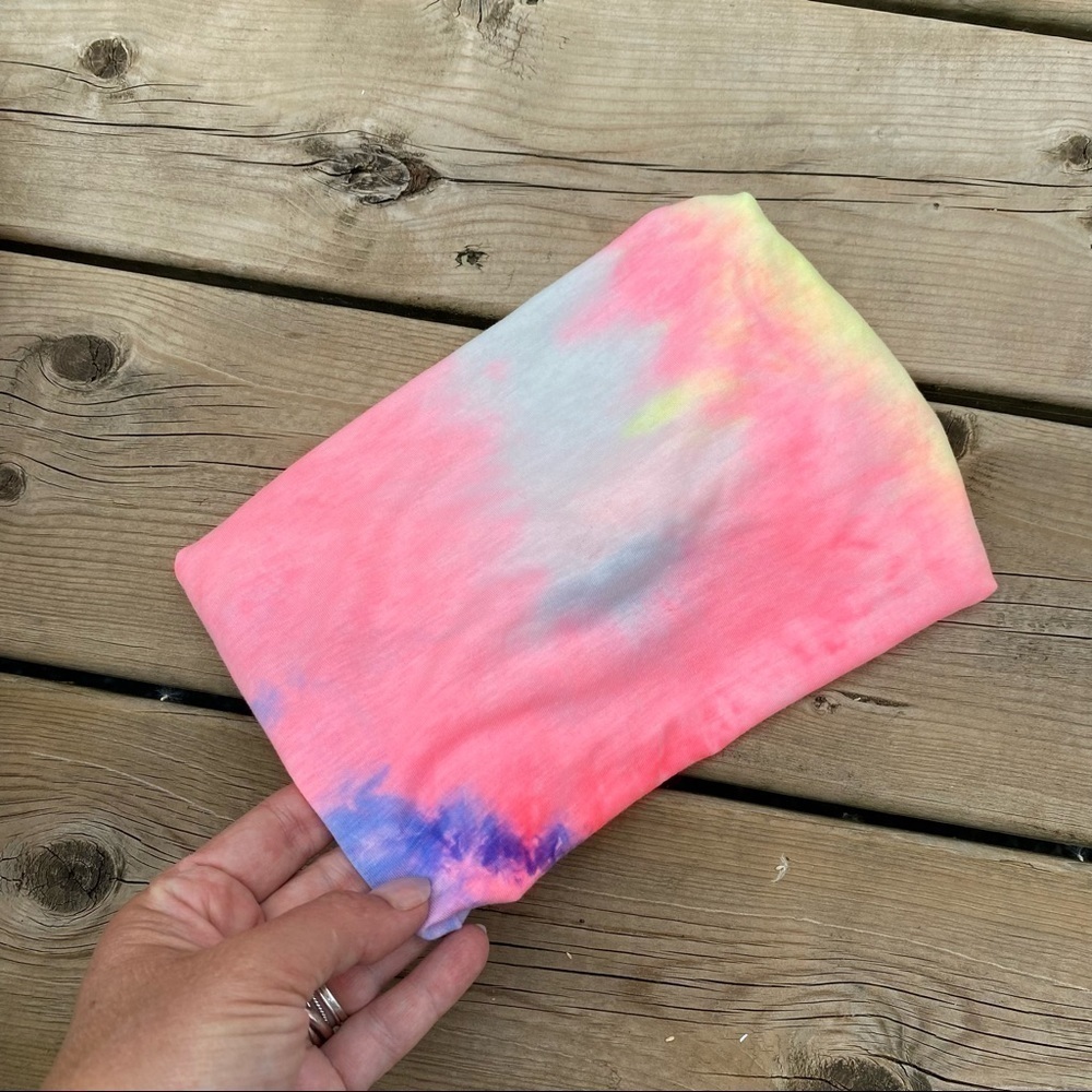Tie-dye-SOFT MEADOW-Boho Gypsy/hippy wide headband turban silky soft fabric - Picture 8 of 16